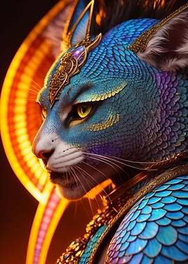 Fantasy Cat Like Dragons