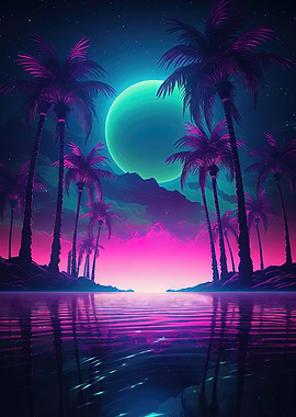 Retro Synthwave Oasis