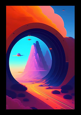 Comic Mountain And Cave