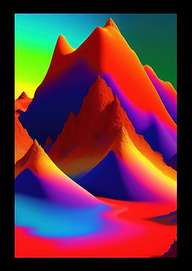 Colorful Vast Mountains