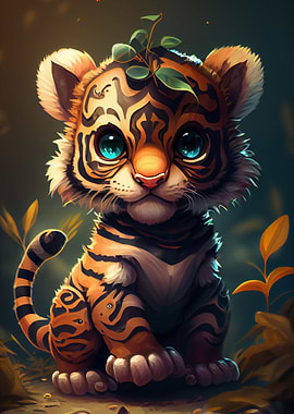 Cute Tiger Animal Cartoon