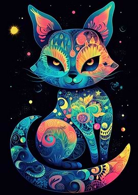Cat With a lot of Colors