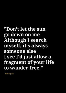 Elton John quotes