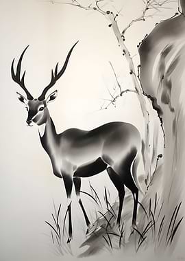 Gazelle Ink Art