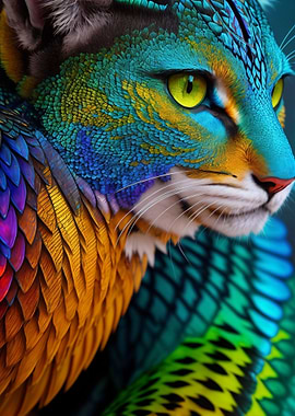 Fantasy Cat Like Dragons