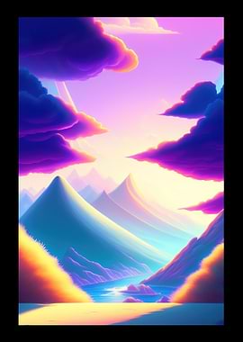 Cloudy Sky And Mountains