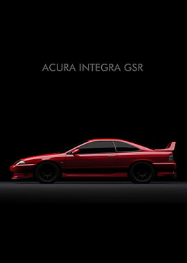 Acura Integra GSR Red Dark