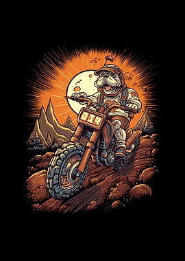 Dirt Bike Bulldog Biker