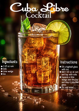 Cuba Libre Cocktail