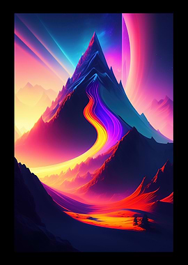 Colorful Pointed Mountain