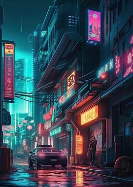 Neon Lofi Cyberpunk