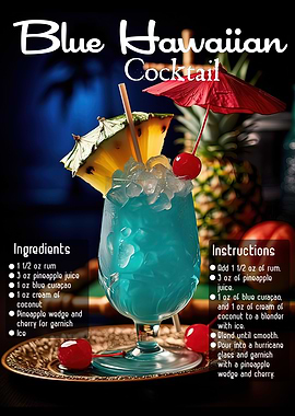 Blue Hawaiian Cocktail