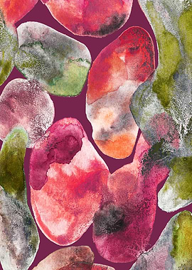 Watercolor sediments art