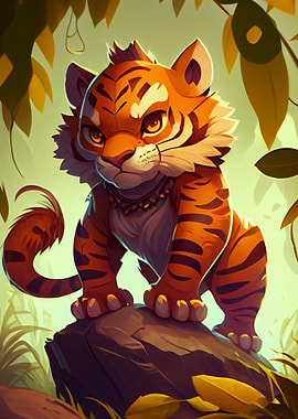 Cute Tiger Animal Cartoon