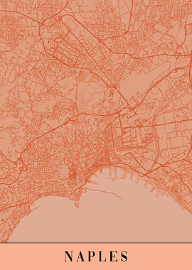 Naples Orange Map