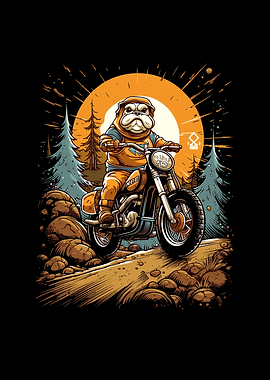 Dirt Bike Bulldog Biker