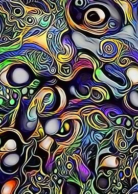 Abstract man portrait