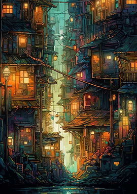 Anime Manga Cityscapes