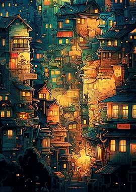 Anime Manga Cityscapes