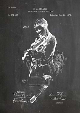 Shoulder rest violin paten