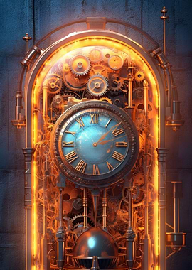 Steampunk Jukebox Clock