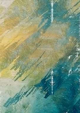 Abstract in azure colors