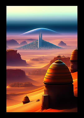 Desert And Mountain City