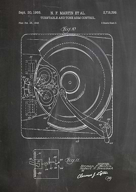 Turntable and tone arm