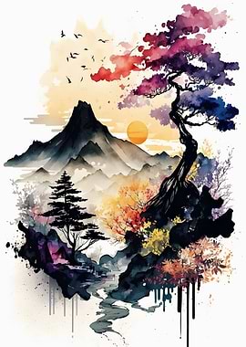 Watercolors japanese 7