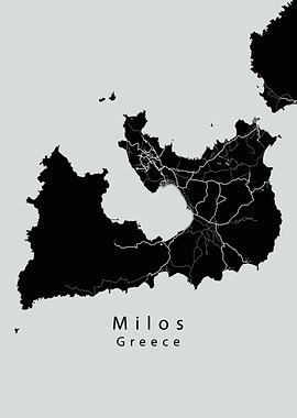 Milos Island Map