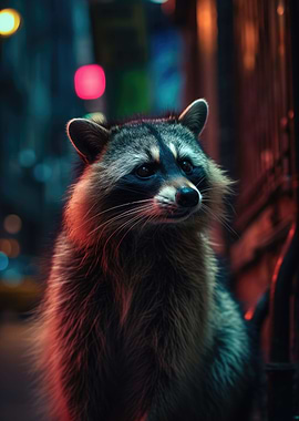 Raccoon Portrait