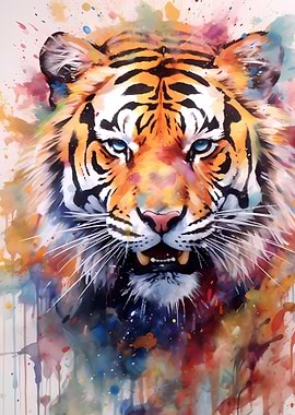 Tiger Watercolor