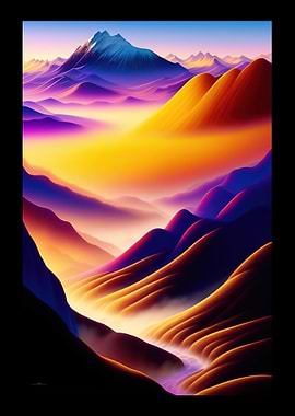 Dunes And Mountain Scenery