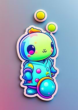Cute candy alien