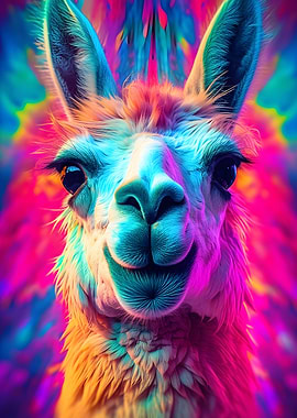 Llama Black Light UV Glow