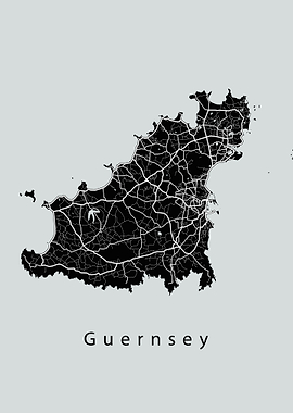 Guernsey Island Map