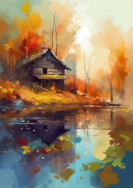 Riverside Fishing Cabin