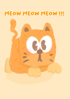 cat with cute expression