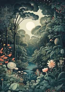 The forest blossomed