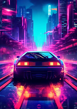 Future Neon Car