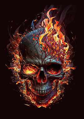 Burning Skull