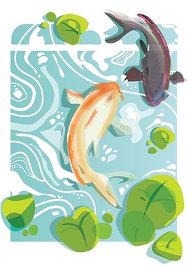 Sunny day at the pond