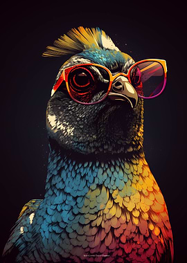 Quail With Sunglasses