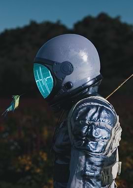 Astronaut and Kolibri