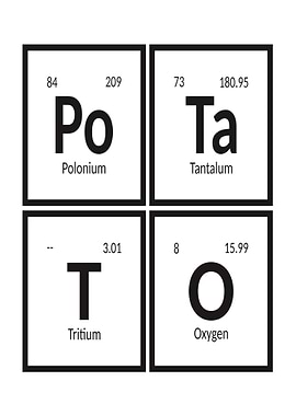 Potato Periodic Table