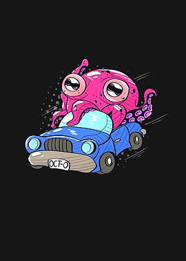 Cute Octopus In Car Funny