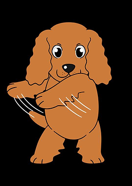 Cocker Spaniel Flossing