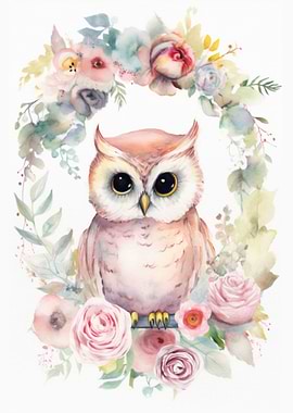Watercolor Owl