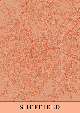 Sheffield Orange Map