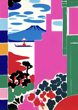 Japan Landscape Collage